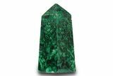 Tall Polished Malachite Obelisk - DR Congo #321138-1